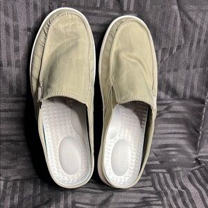 Green Loafers with Cushioned Soles